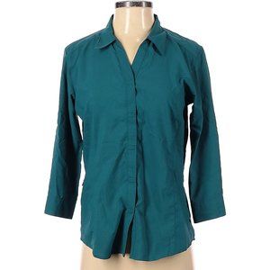 Royal Robbins Expedition 3/4 Sleeve Travel Blouse/Top in Teal, Size Small